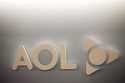 The AOL logo is shown on a wall of the company's New York office, on Monday, May 12, 2008