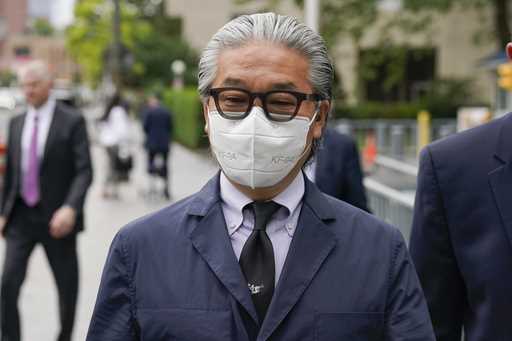 Bill Hwang, founder of Archegos Capital Management, leaves the courthouse in New York, Wednesday, J…