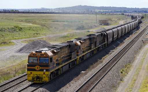A coal train travels through the Hunter Valley near Muswellbrook, Australia, November 2, 2021