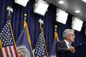 Federal Reserve Board Chair Jerome Powell speaks during a news conference at the Federal Reserve, W…