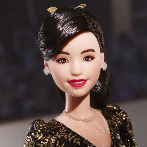 This image provided by Mattel in April 2024 shows the company's Kristi Yamaguchi Barbie doll
