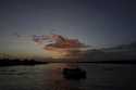 A passenger boat departs from the port city of Breves, located on the island of Marajo, Para state,…