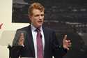 US Special Envoy to Northern Ireland for Economic Affairs, Congressman Joe Kennedy III speaks durin…