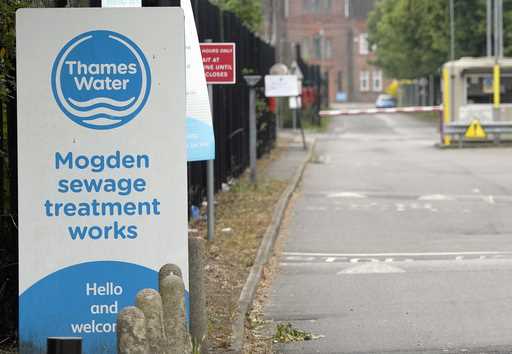 A general view of Thames Water plant in Twickenham, London, on June 28, 2023