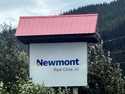 A sign at the entrance to the Red Chris Mine near Iskut, British Columbia, is shown on Wednesday, J…