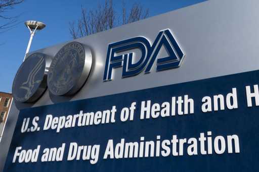A sign for the Food and Drug Administration is displayed outside their offices in Silver Spring, Md…