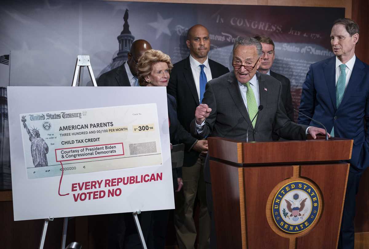 Chuck Schumer, Debbie Stabenow, Raphael Warnock, Cory Booker, Michael Bennet, Ron Wyden