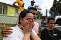 Yuliana Andrea Agudelo, mother of miner Sebastian Agudelo, reacts upon hearing that her son was res…