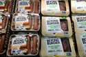 Packages of Beyond Meat's Beyond Burgers and Beyond Sausage, are shown in this photo, in New York, …