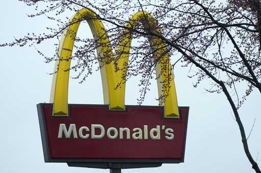 McDonald's sign is seen in Wheeling, Ill