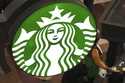 This is the Starbucks sign on Black Friday shoppers line at a Starbucks kiosk in the Walden Galleri…