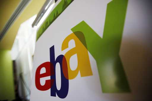 In this February 24, 2010 file photo, an eBay logo is seen at their offices in San Jose, Calif
