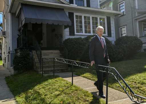 Joe Biden, former Vice President, makes a visit to his childhood home in Scranton Pa