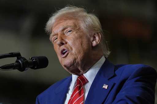 President Donald Trump speaks at U