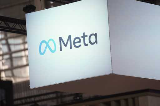 The Meta logo is seen at the Vivatech show in Paris, France, Wednesday, June 14, 2023
