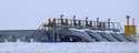 The gas pumping station at Sudzhe, Russia, seen on January 11, 2009