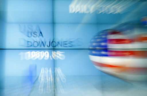 A screen shows the Dow Jones industrials at in Seoul, South Korea on August 9, 2011