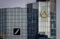 The headquarters of the German banks, Deutsche Bank, left, and Commerzbank are pictured in Frankfur…
