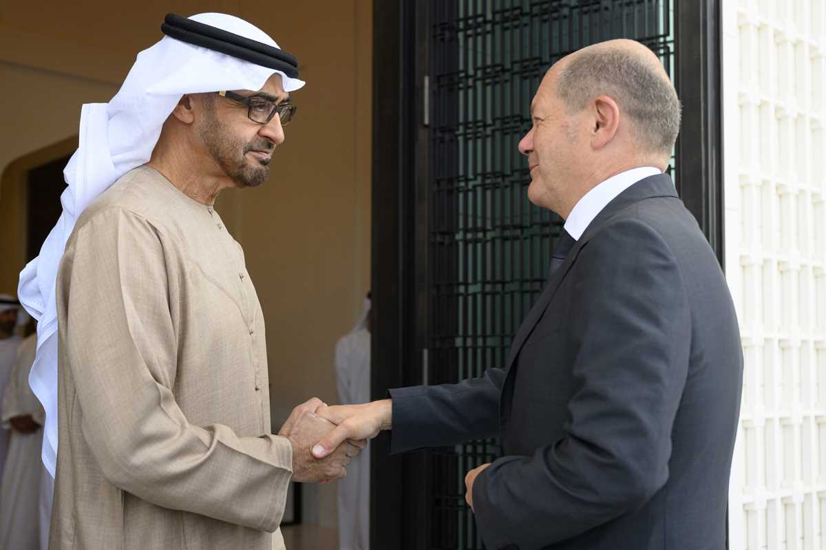 Mohamed bin Zayed Al Nahyan, Olaf Scholz