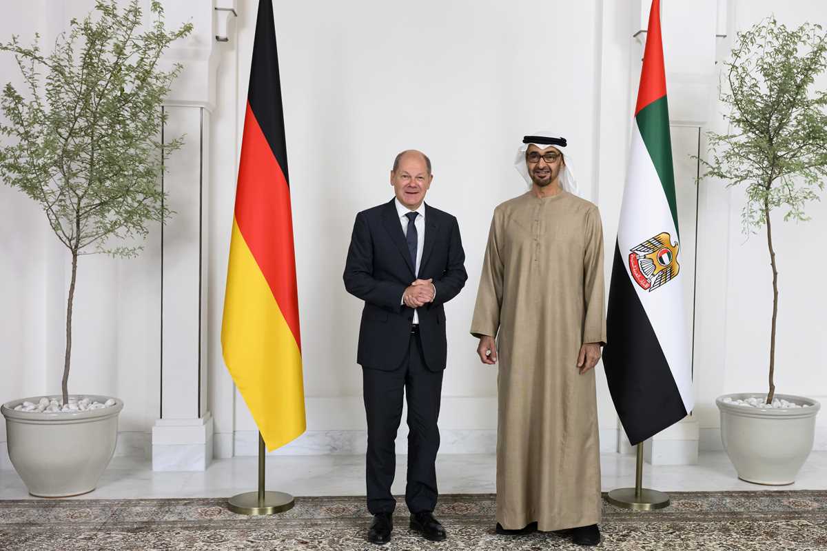 Mohamed bin Zayed Al Nahyan, Olaf Scholz