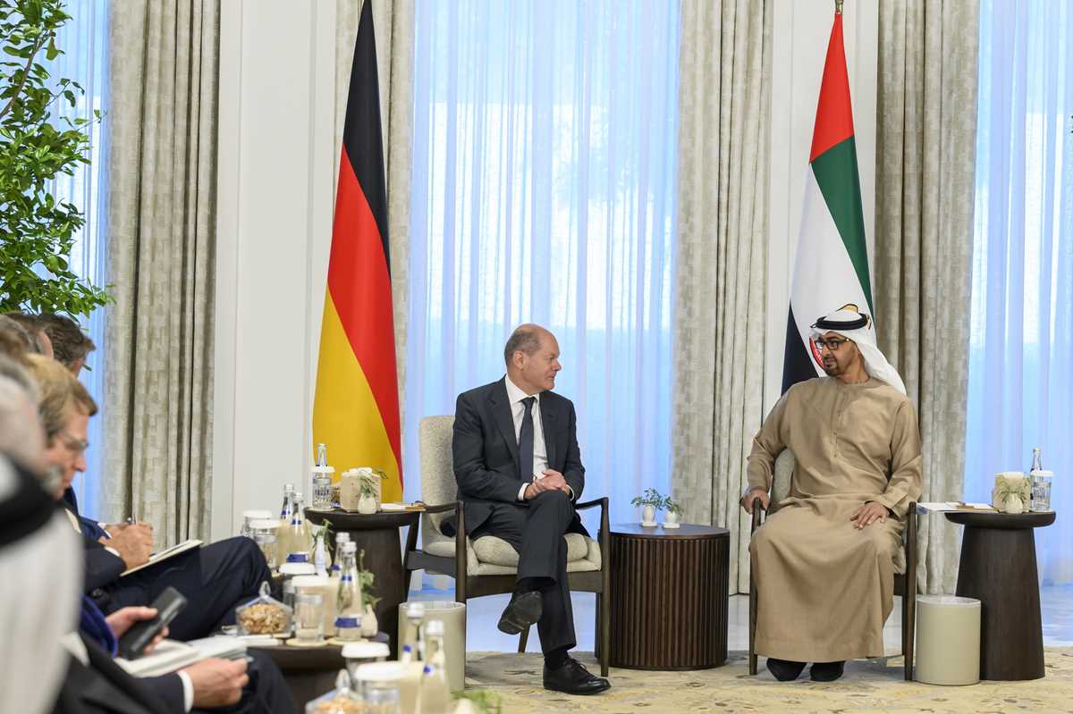 Mohamed bin Zayed Al Nahyan, Olaf Scholz