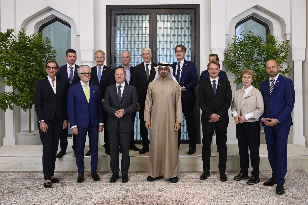 Mohamed bin Zayed Al Nahyan, Olaf Scholz