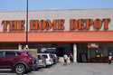 Cars are parked at a Home Depot in Philadelphia, on Sept