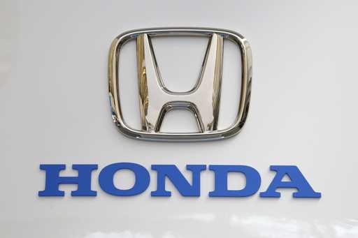 This is the Honda logo on display at the Pittsburgh International Auto Show in Pittsburgh Thursday,…
