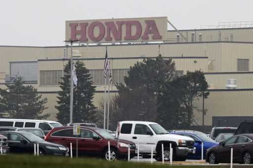 The Honda Marysville Auto Plant is shown on March 18, 2020, in Marysville, Ohio