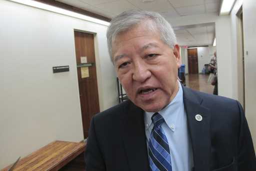 Honolulu Prosecuting Attorney Keith Kaneshiro talks to The Associated Press in Honolulu, March 2, 2…