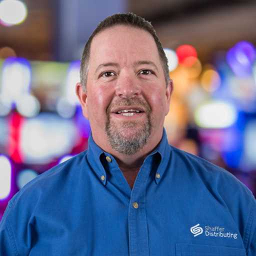 This photo provided by Shaffer Distributing in May 2023, shows Marty Turner, director of vending sa…