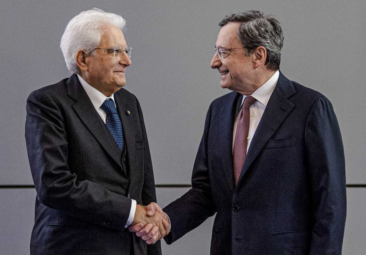 Mario Draghi, Sergio Mattarella