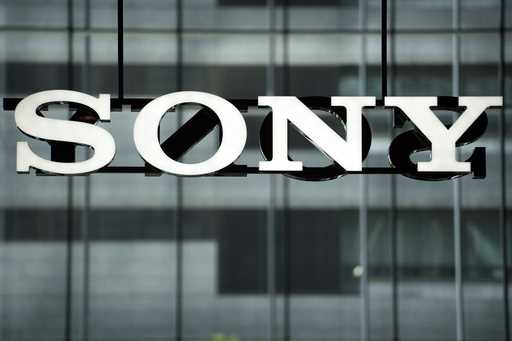 A Sony logo is seen at the headquarters of Sony Corp