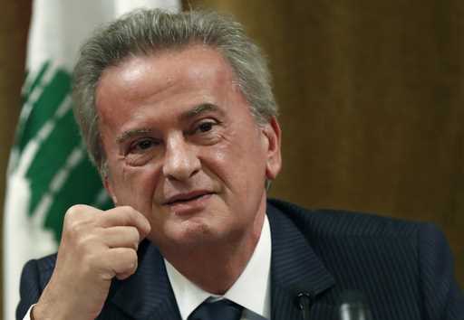 Riad Salameh, Lebanon's Central Bank governor, smiles during a press conference in Beirut, on Novem…