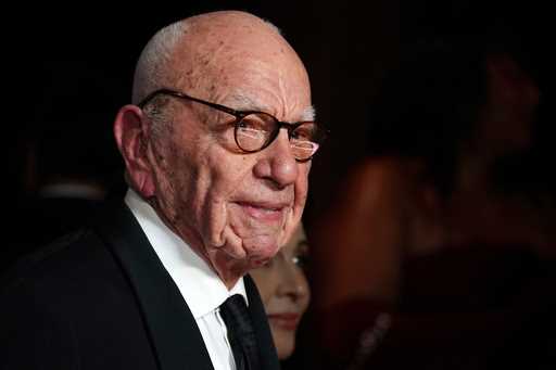 Rupert Murdoch arrives at the 11th Breakthrough Prize Ceremony on April 5, 2025, in Los Angeles