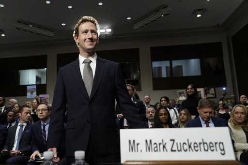 Meta CEO Mark Zuckerberg arrives to testify before a Senate Judiciary Committee hearing on Capitol …