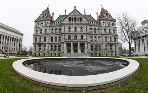 The New York Capitol is seen, December 14, 2020, in Albany, N