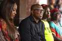 Nigeria's Labour Party's candidate Peter Obi sits in line with his wife Margaret Obi, left, as he w…