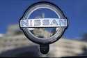 A Nissan logo is seen on a car at its showroom in Tokyo, February 21, 2023