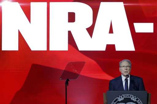 National Rifle Association executive vice president Wayne LaPierre speaks during the Leadership For…
