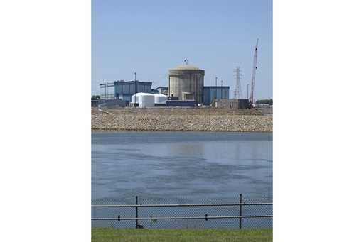The working nuclear reactor is seen at V