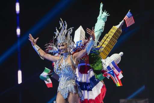 Miss USA Noelia Voigt competes in the national costume competition at the Miss Universe Beauty Page…