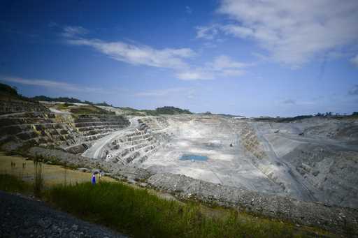 The Cobre Panama open-pit copper mine stands in Donoso, Panama, Thursday, January 11, 2024