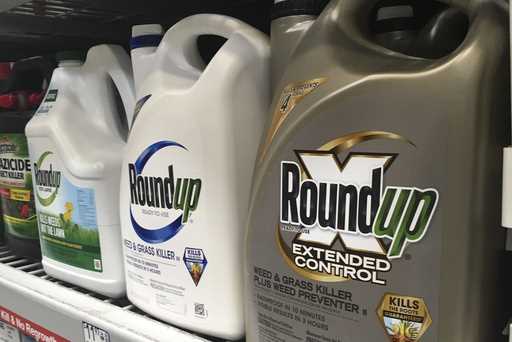 Containers of Roundup are displayed on a store shelf in San Francisco, February 24, 2019