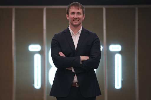 Tim Sanders, CEO of Silent Donor, poses for a photo at the Merchandise Mart in Chicago, Wednesday, …