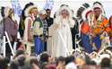 Pope in headdress stirs deep emotions in Indian Country