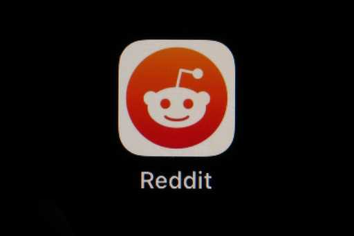 The Reddit app icon is seen on a smartphone, February 28, 2023, in Marple Township, Pa