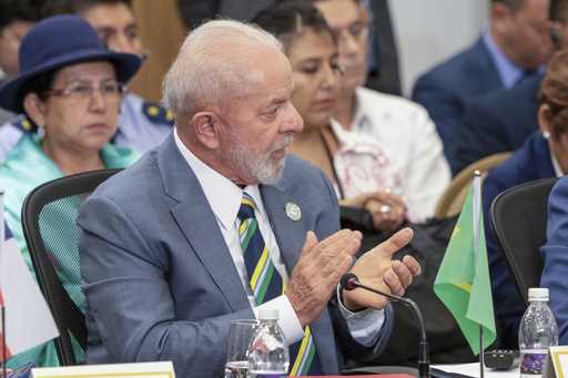 Brazil's President Luiz Inacio Lula da Silva attends the CELAC Summit in Buccament, Saint Vicent an…