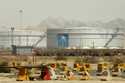Storage tanks are seen at the North Jiddah bulk plant, an Aramco oil facility, in Jiddah, Saudi Ara…