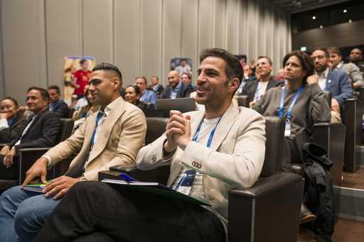 Como coach and minority investor Cesc Fàbregas attends the FIFA Diploma in Club Management 2024 at …